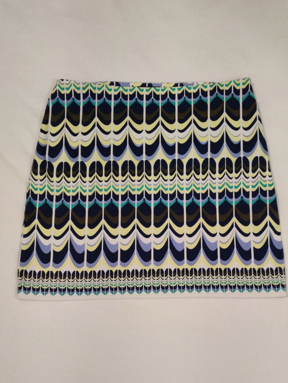 Talbots Multicolor Geometric Mini Skirt